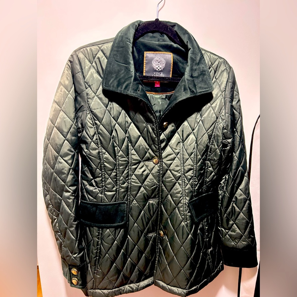 Vince Camuto Velvet Trimmed Winter Jacket